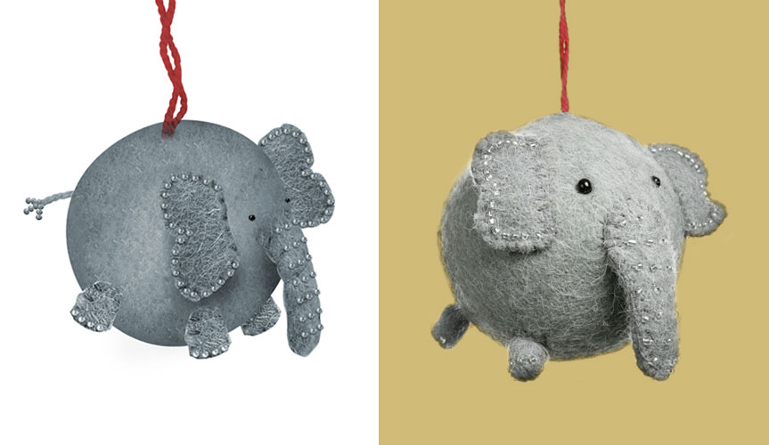 Felt elephant